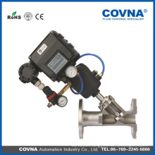 Stainless steel 304/316 pneumatic angle seat valve with flange type